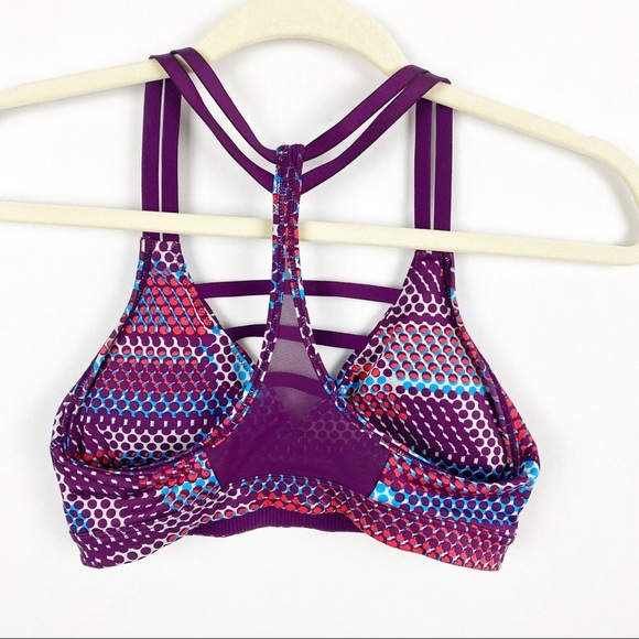 Victoria's Secret VSX Purple Strappy Sports Bra XS - Picture 4 of 4